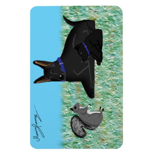 Herr Eichhörnchen - Eile Magnet (Vertikal)