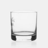 Herr Elegant Custom Wedding Vielen Dank Whiskyglas (Links)