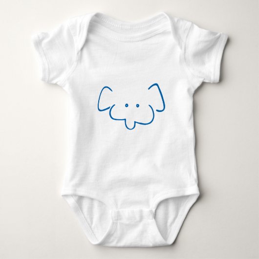 Herr Elephant Baby Strampler (Vorderseite)