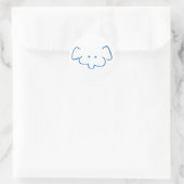 Herr Elephant Runder Aufkleber (Tasche)