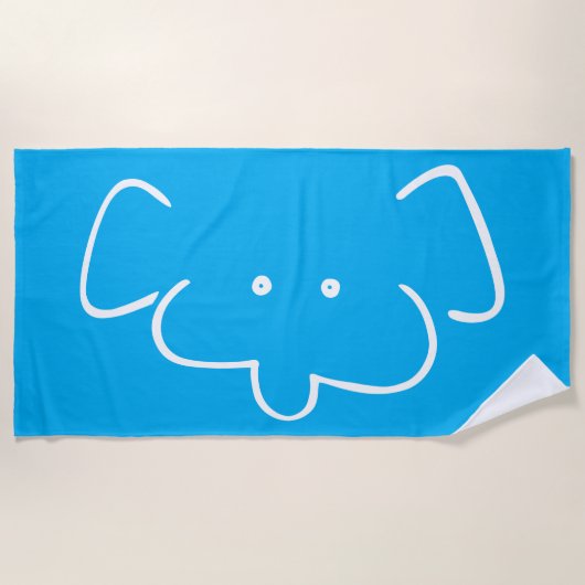 Herr Elephant Strandtuch (Vorderseite)
