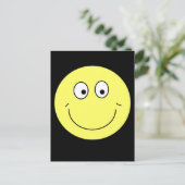 Herr Emoticon Postkarte (Stehend Vorderseite)
