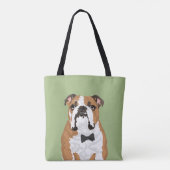 Herr-englische Bulldoggen-Taschen-Tasche für Tasche (Rückseite)