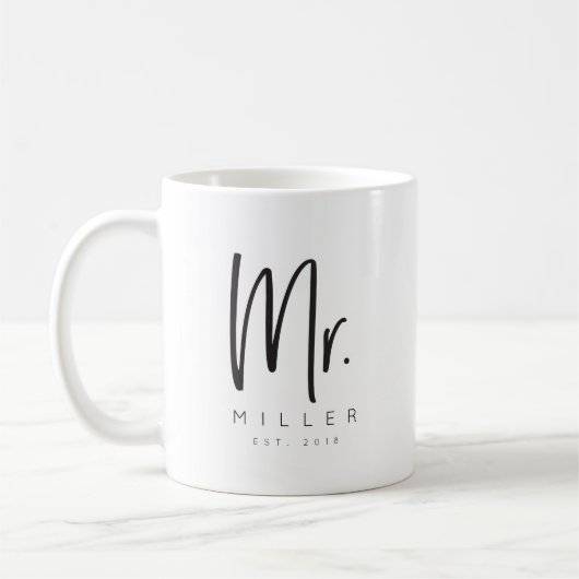 Herr Established Custom Coffee Mug Kaffeetasse (Links)