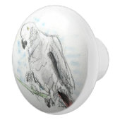 Herr Feathers Keramikknauf (Rechts)