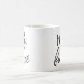 Herr Fiancé Inky Trendy Lettering Kaffeetasse (Mittel)
