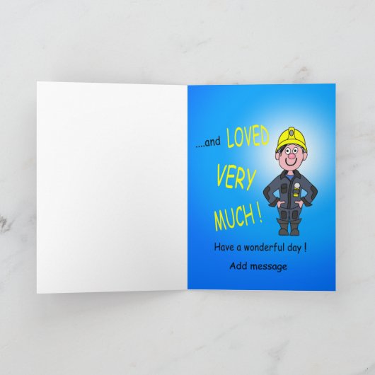 Herr Fireman Karte (Innenseite)