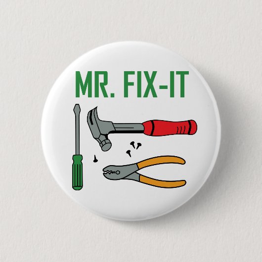 Herr Fix It Button (Vorderseite)