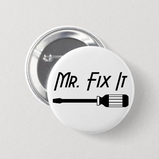 Herr Fix It Button (Vorne & Hinten)