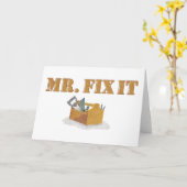 Herr Fix-It Card Karte (Gelbe Blume)