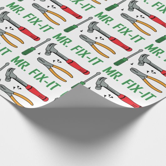 Herr Fix It Geschenkpapier (Ecke)