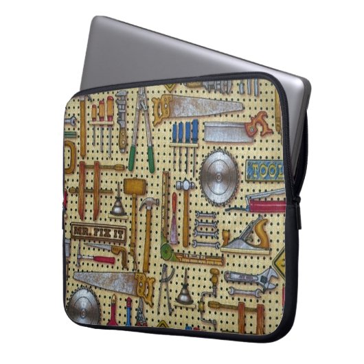 Herr Fix It Handyman Laptop Sleeve (Vorderseite Links)