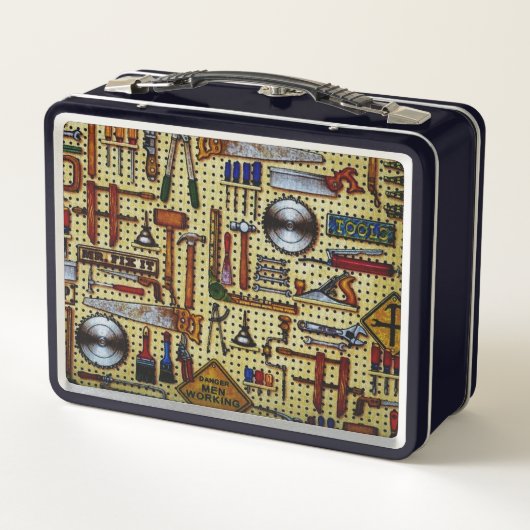 Herr Fix It Handyman Tools Metall Brotdose (Rückseite)