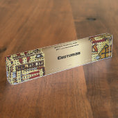 Herr Fix It Handyman Tools Namensplakette (Seite)