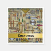 Herr Fix It Handyman Tools Napkins Serviette (Vorderseite)