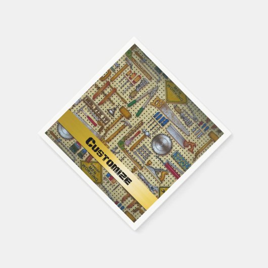 Herr Fix It Handyman Tools Napkins Serviette (Ecke)