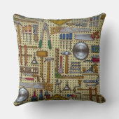 Herr Fix It Handyman Tools Throw Kissen (Rückseite)