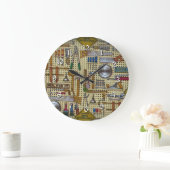 Herr Fix It Handyman Tools Wall Round Clock Große Wanduhr (Zuhause)