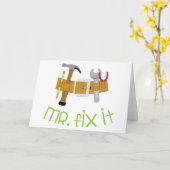 Herr Fix It Karte (Gelbe Blume)