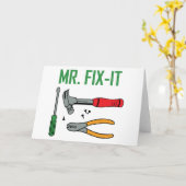 Herr Fix It Karte (Gelbe Blume)