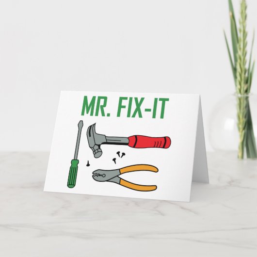 Herr Fix It Karte (Vorderseite)
