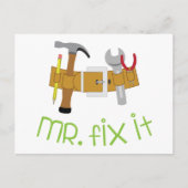 Herr Fix It Postkarte (Vorderseite)