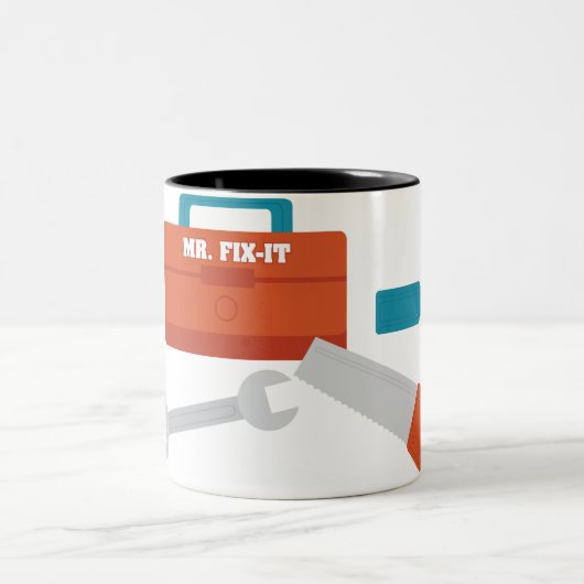 Herr Fix-It Zweifarbige Tasse (Mittel)