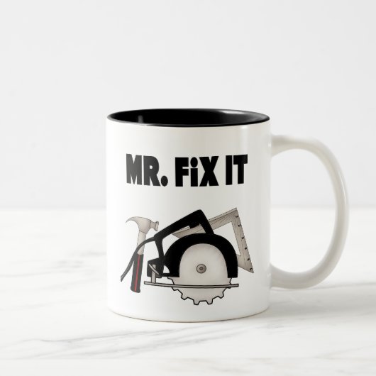 Herr Fix It Zweifarbige Tasse (Rechts)
