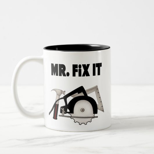 Herr Fix It Zweifarbige Tasse (Links)