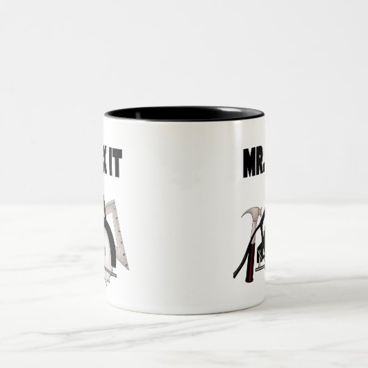 Herr Fix It Zweifarbige Tasse (Mittel)