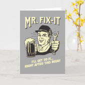 Herr Fixit: Nach diesem Bier Karte (Gelbe Blume)