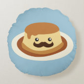 Herr Flan Rundes Kissen (Vorderseite)