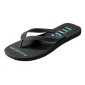 Herr Flip Flops | Hochzeit von Grooms Badesandalen (Schrägansicht)