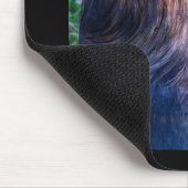 Herr Fluffy the Silkie Rooster Mousepad (Ecke)