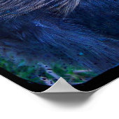 Herr Fluffy the Silkie Rooster Poster (Ecke)