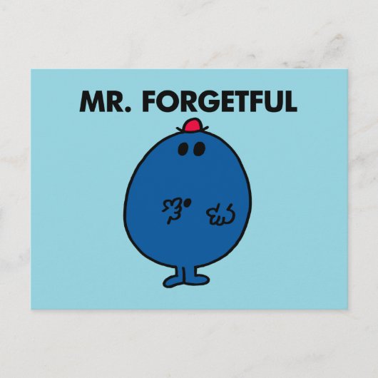 Herr Forgetful | Was habe ich getan? Postkarte (Vorderseite)