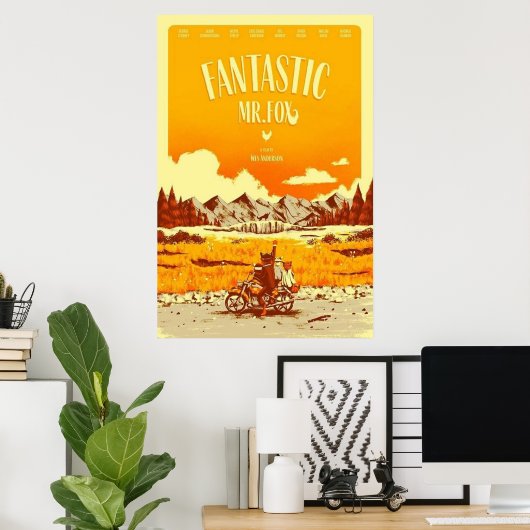 Herr Fox Fantastic Movie Poster (Heimbüro)