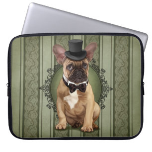 Herr-französische Bulldogge Laptopschutzhülle
