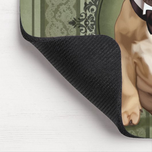 Herr-französische Bulldogge Mousepad (Ecke)