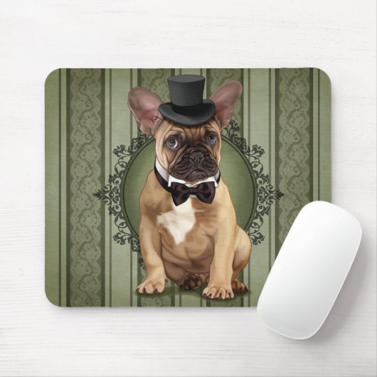 Herr-französische Bulldogge Mousepad (Mit Mouse)