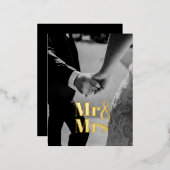 Herr & Frau Card Folien Feiertagspostkarte (Vorderseite/Rückseite)