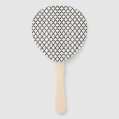 Herr & Frau Classic Script Geometric Wedding Progr Fächer (Rückseite)