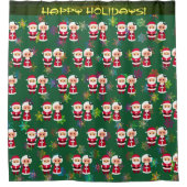 Herr Frau Clause Holiday Duwer Vorhang (Vorderseite)