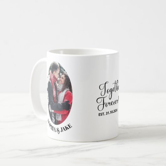 Herr & Frau Couple Typografy Kaffeetasse (Vorderseite Links)