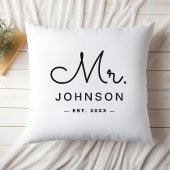 Herr & Frau Custom Nachname Kissen