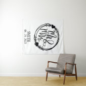 Herr & Frau Custom Wedding Backdrop Wandteppich (Beispiel (Horizontal))