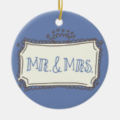Herr & Frau Doodle Abzeichen Keepake Ornament (Vorne)