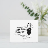 Herr & Frau Duck Postkarte (Stehend Vorderseite)