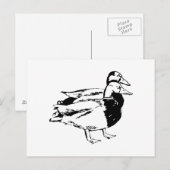 Herr & Frau Duck Postkarte (Vorne/Hinten)