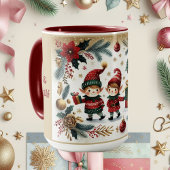 Herr & Frau Elf Merry Christmas Poinsettia Botanic Tasse